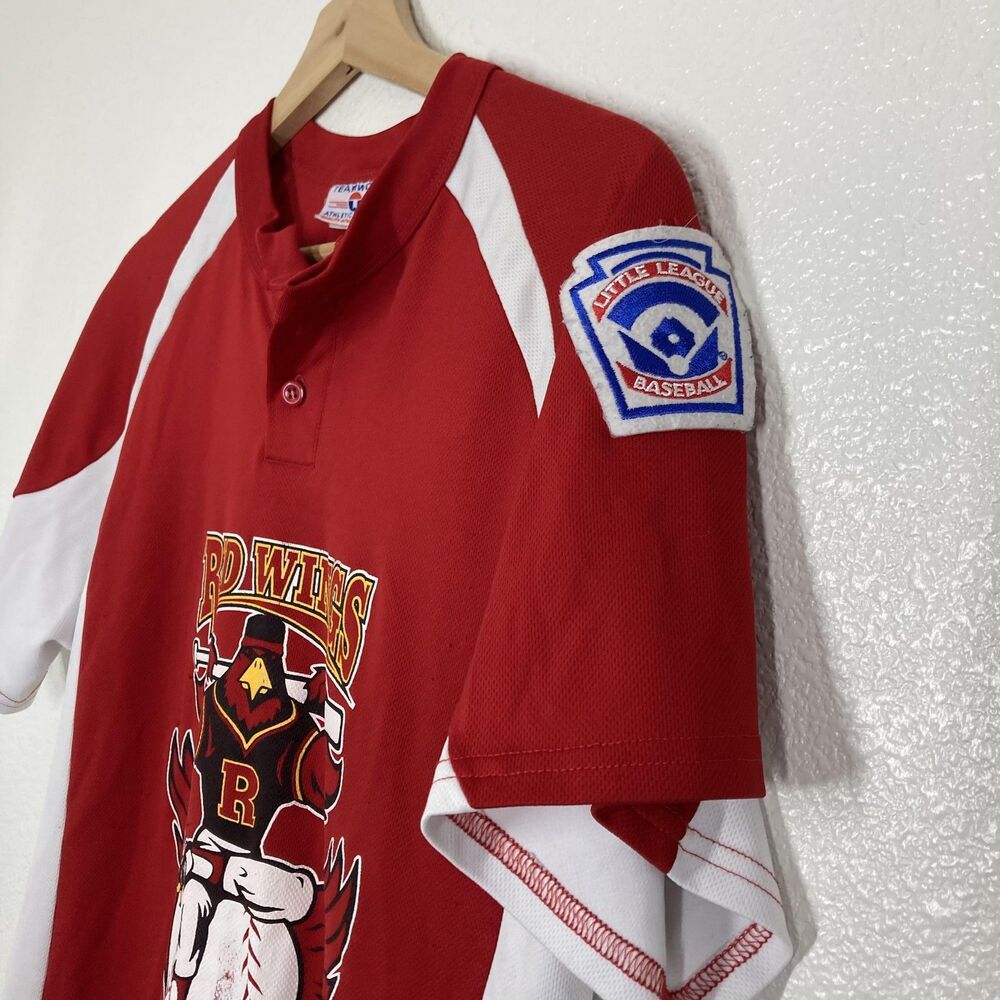 Teamwork Athletic Red Wings Baseball Jersey Shirt Youth Small Little League #4 - Picture 4 of 14